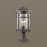 Уличный светильник ODEON LIGHT VIRTA NATURE ODL18 710 IP44 E27 60W 220V на столб коричневый/патина 4044/1B